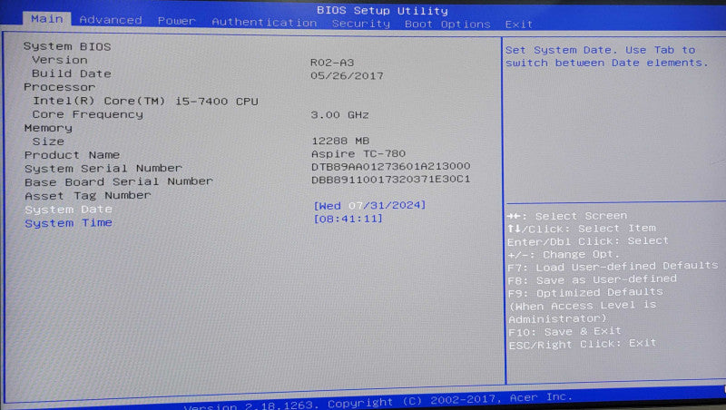 Acer Aspire TC-780 Moderate Gaming Desktop| Bluetooth, WIFI,  i5-7400, 12GB RAM, 512GB SSD SATA, GeForce GTX 750 TI