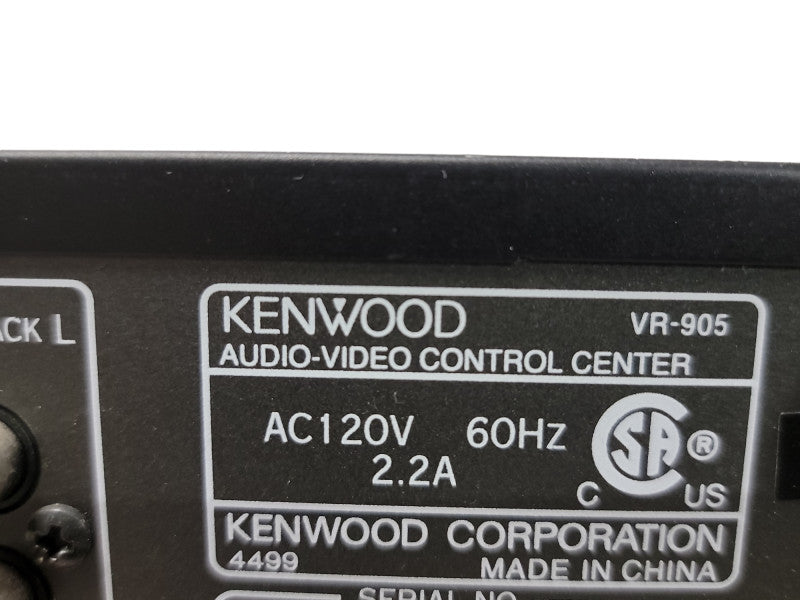 Kenwood Am/Fm Stereo Receiver VR 509 Tested