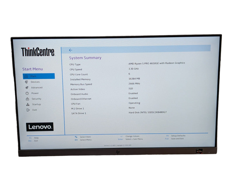 Lenovo ThinkCentre M75q Gen 2 Ryzen 5 4650GE 16GB RAM & 480GB SSD  -