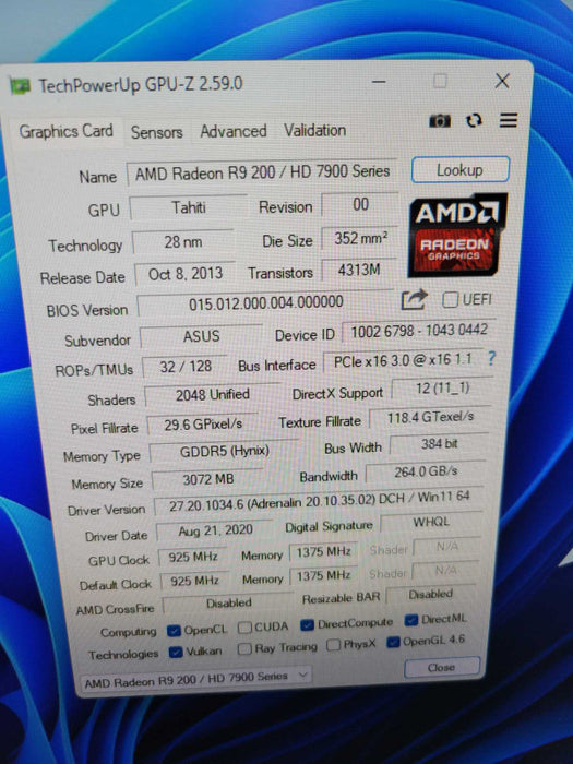 AMD RADEON HD 7970 3GB PCIE Q%