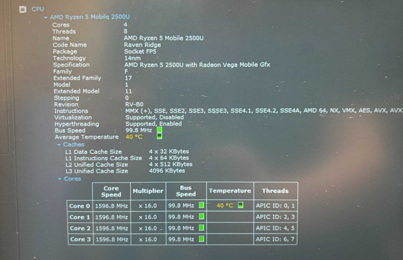 Lenovo ThinkPad E485 AMD Ryzen 5-2500U@2GHz 16GB RAM 256GB SSD READ!  BudLap