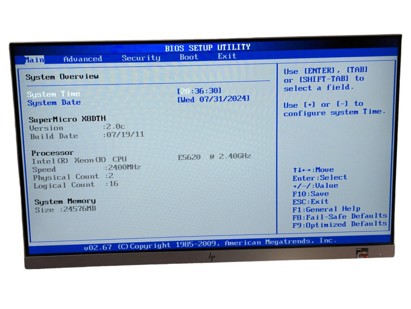 SuperMicro CSE-826 X8DTH-6F 2x Intel Xeon E5620 @ 2.40Ghz 24GB RAM  -