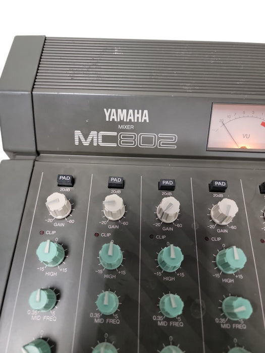 Vintage Yamaha Mixer MC802 Analog Audio Console System 8 Channel Sound Board