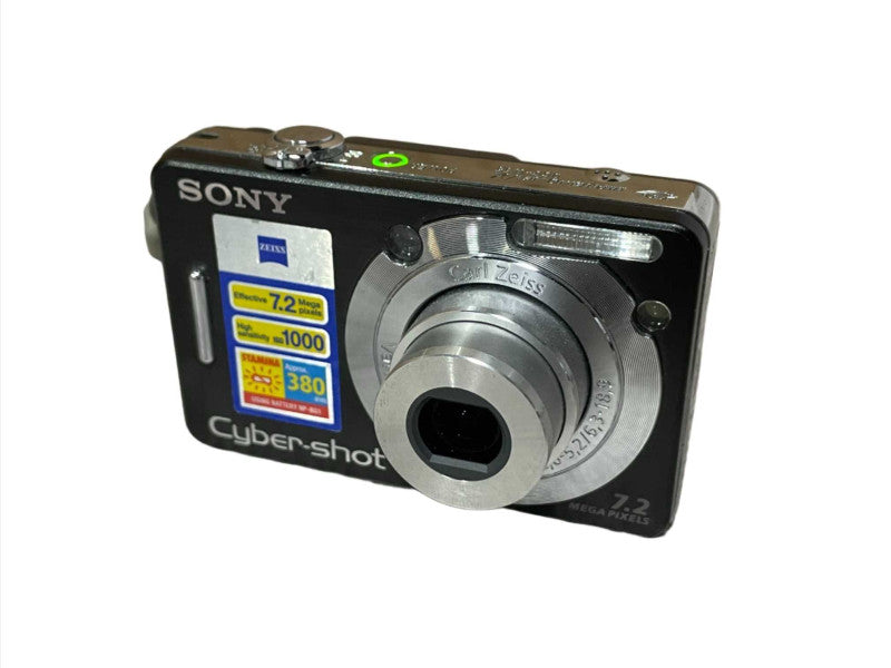 Sony Cyber-Shot DSC-W55 7.2MP Compact Digital Camera, Black w/ Battery