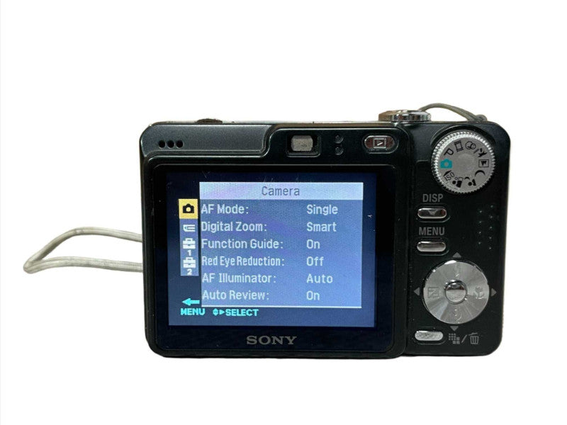 Sony Cyber-Shot DSC-W55 7.2MP Compact Digital Camera, Black w/ Battery