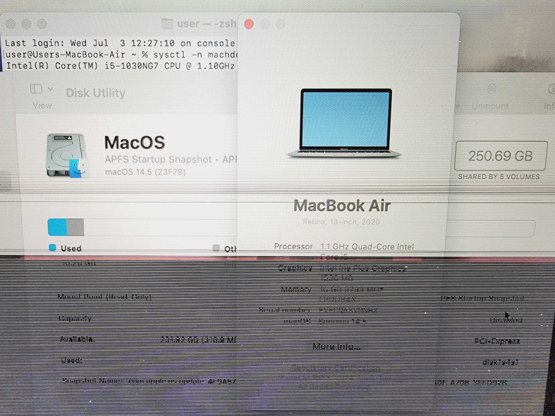 Apple Macbook Air 2020 13\\" 4-Core i5-1030NG7 @ 1.1GHz 16GB DDR4 256GB SSD (