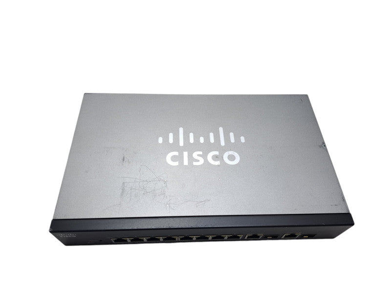Cisco SG300-10PP | 10-Port Gigabit PoE+ Managed Ethernet Switch + PWR Adapter