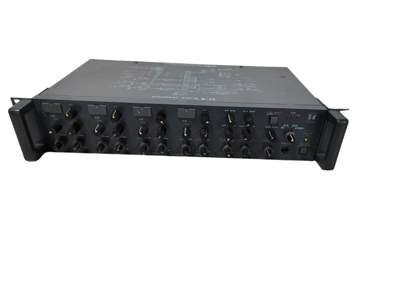 TOA D-4, 4 Channel Electronic Music Mixer Preamplifier Equalizer