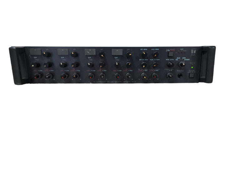 TOA D-4, 4 Channel Electronic Music Mixer Preamplifier Equalizer