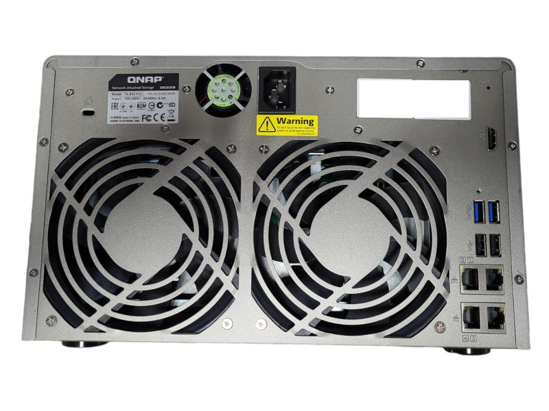 QNAP TS-853 Pro 8 Bay NAS, No HDD, No Caddies, READ
