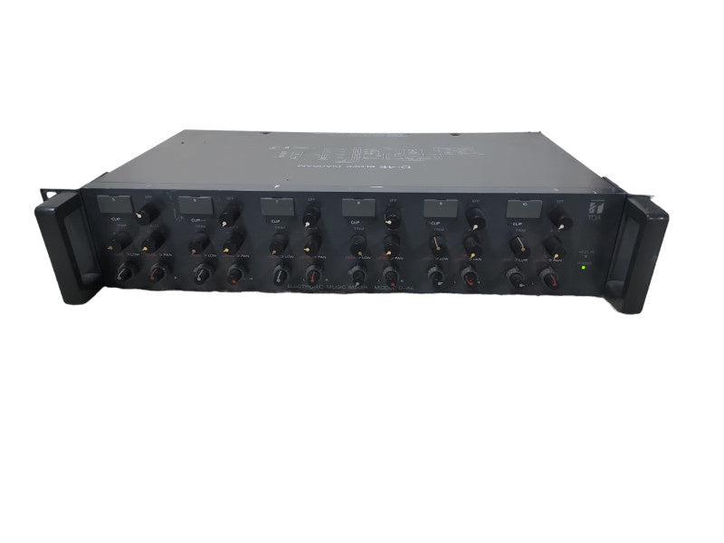 TOA D-4E Channel Electronic Music Mixer Preamplifier Equalizer Vintage