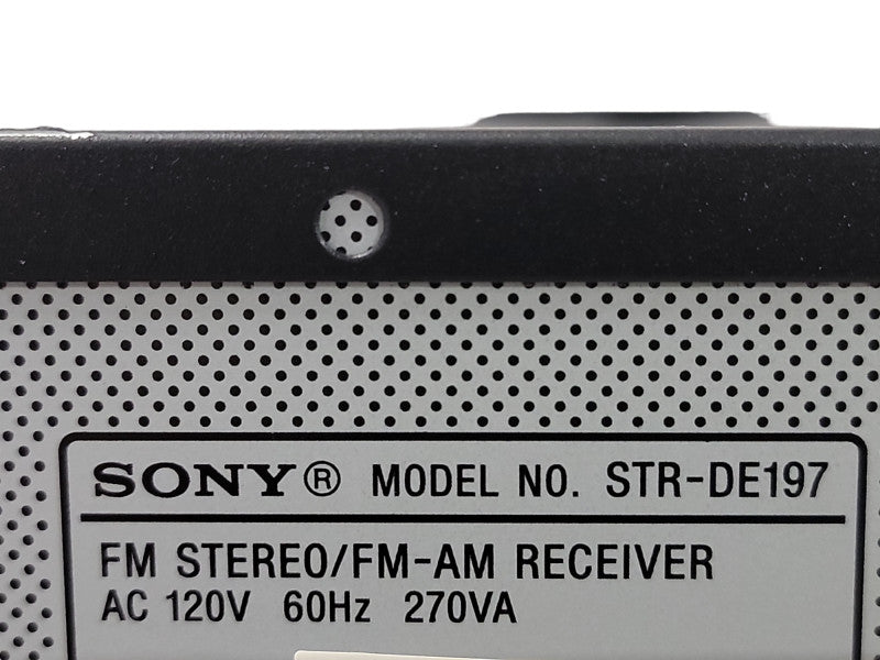 Sony STR-DE197 Home Audio/Video Control Center AM/FM Stereo Receiver