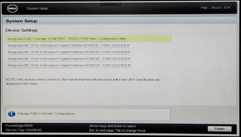 Dell PE R620 1U 8x 2.5", 2x Xeon E5-2603 v2 1.80GHz, 16GB DDR3, H710P Mini