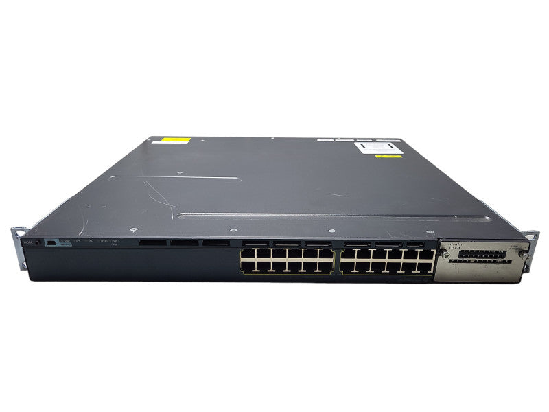 Cisco WS-C3560X-24P-S, 24-Port Gigabit PoE+ Network Switch, 1x 715W PSU Q$