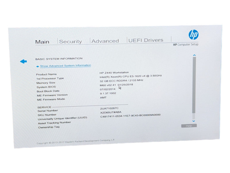 HP Z440 Workstation Intel Xeon E5-1620 v4 @ 3.50Ghz 32GB RAM 480GB SSD  Q-