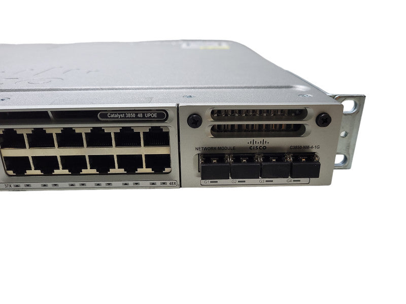 Cisco WS-C3850-48U-E | 48 10/100/1000 Ethernet UPOE ports | 2x 350W PSU $