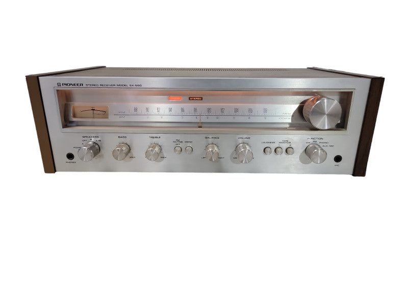 Vintage 1970's Pioneer SX-550 Stereo Receiver AM/FM Stereo Tuner Phono