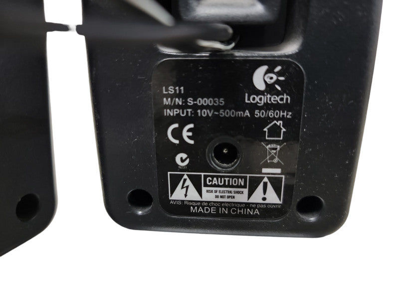 Logitech LS11 S-00035 Computer Stereo Speaker System W/Original AC Adapter