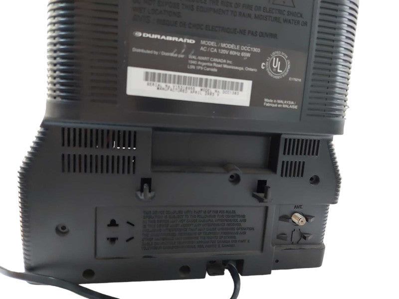 DuraBrand 13" CRT TV & VHS Player Combo Model:DCC1303   =