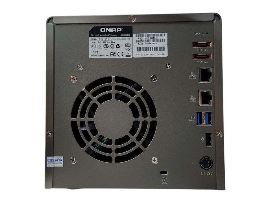 QNAP TS-419P II 4 bay NAS, w/ 4x 2TB HDDs, No Power Supply