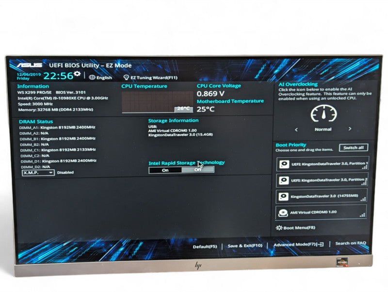 Custom 2U WaterCooled Rack PC Intel Core i9-10980XE @ 3.00Ghz  -