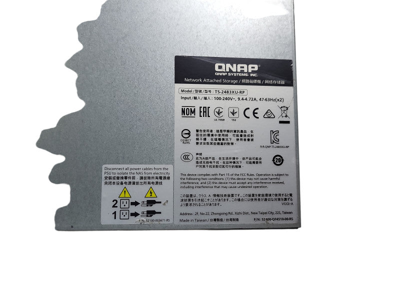 QNAP TS-2483XU-RP Enterprise NAS No HDD/RAM/CPU READ $