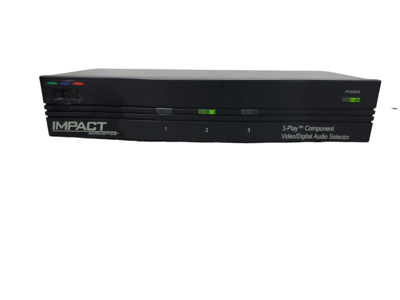 Impact Acoustics 3-Play High Performance Component Video Audio Selector