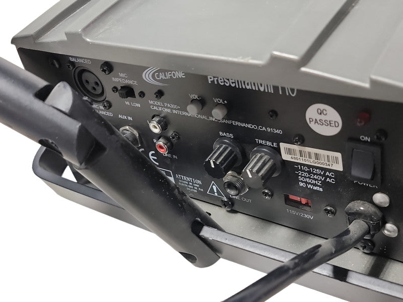 Califone PA-300+ 90W Stereo PA Amplifier with AUX Input - AC 220-240V