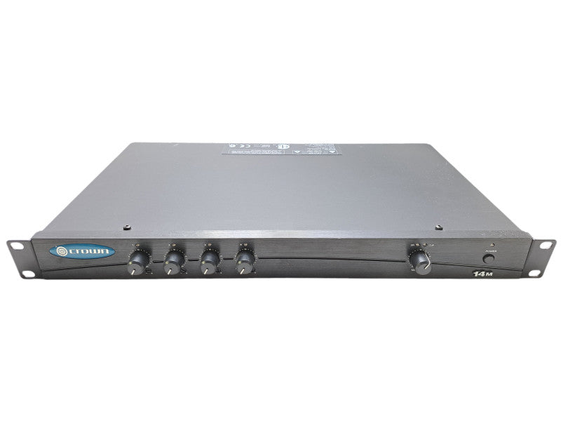 Crown 14M 4 Channel Preamp Audio Series Analog Mixer Rack *READ*