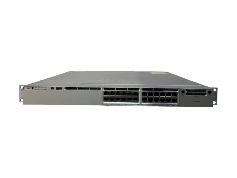 Cisco WS-C3850-24P-S, 24-Port Gigabit PoE+ Switch, 2x 715W PSU