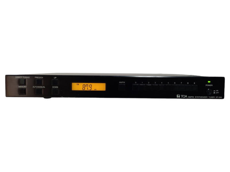 TOA DT-930 UL Rack-Mountable AM/FM Synthesizer Tuner, READ