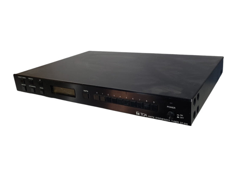 TOA DT-930 UL Rack-Mountable AM/FM Synthesizer Tuner, READ