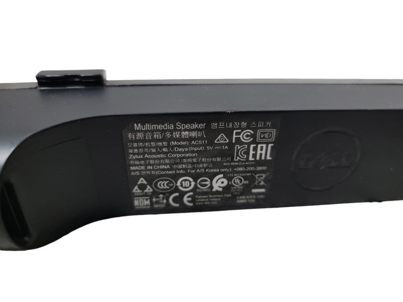 Dell 0MN008 USB Powered Black Sound Bar REV A04