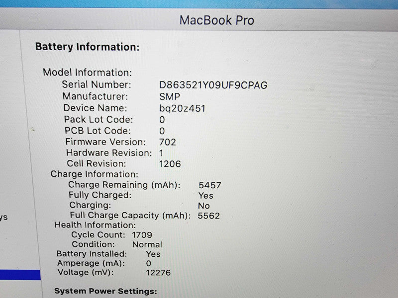 Apple Macbook Pro Retina 2013 15" 4-Core i7-4850Hq @ 2.3GHz 16GB DDR3 120GB SSD Geforce GT750M 2GB (