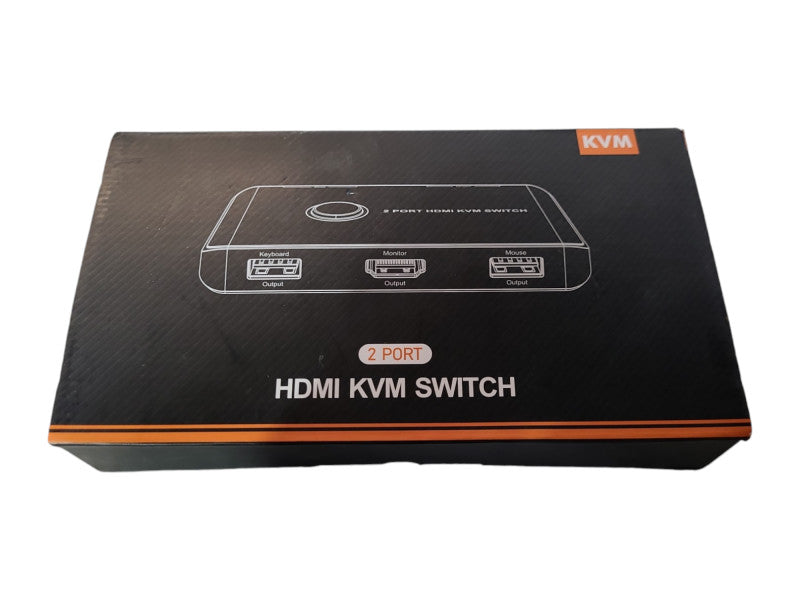 *NEW OPEN BOX* HDMI KVM Switch 2 Port w/ HDMI 2.0 & 4K 60Hz & Dolby Vision