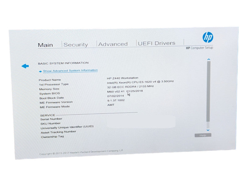 HP Z440 Workstation Intel Xeon E5-1620 v4 @ 3.50Ghz 32GB RAM 480GB SSD  Q-