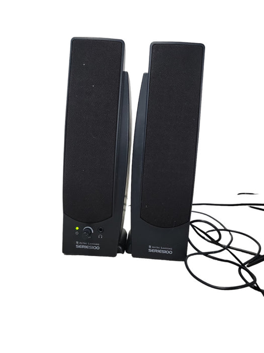 ALTEC LANSING SERIES 100 POWERED SPEAKERS 9V 400mA Amplified Speaker System