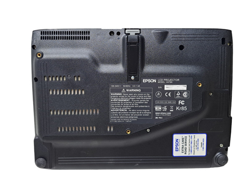 Epson PowerLite 1761W H478A 2600 Lumens WXGA 3LCD Projector | 1405 Lamp Hours