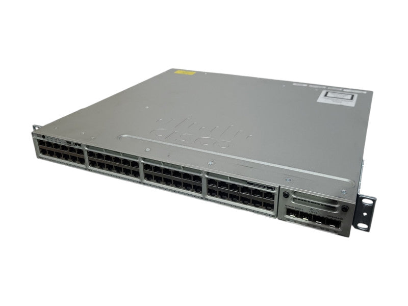 Cisco WS-C3850-48T-E, 48 Port Managed Network Switch, C3850-NM-4-1G