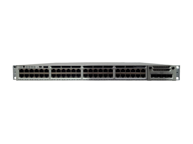Cisco WS-C3850-48T-E, 48 Port Managed Network Switch, C3850-NM-4-1G