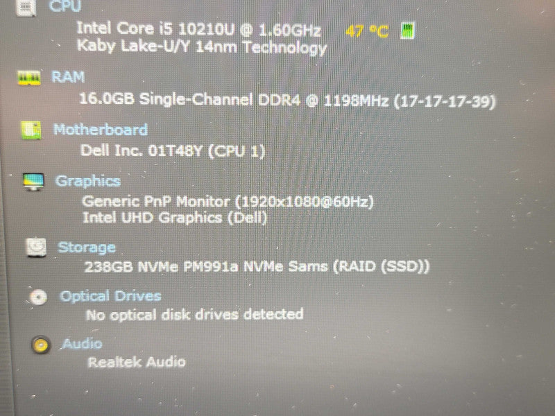 Dell Latitude 3510 | i5-10210U| 16GB DDR4| 256GB M.2 READ β Lap200