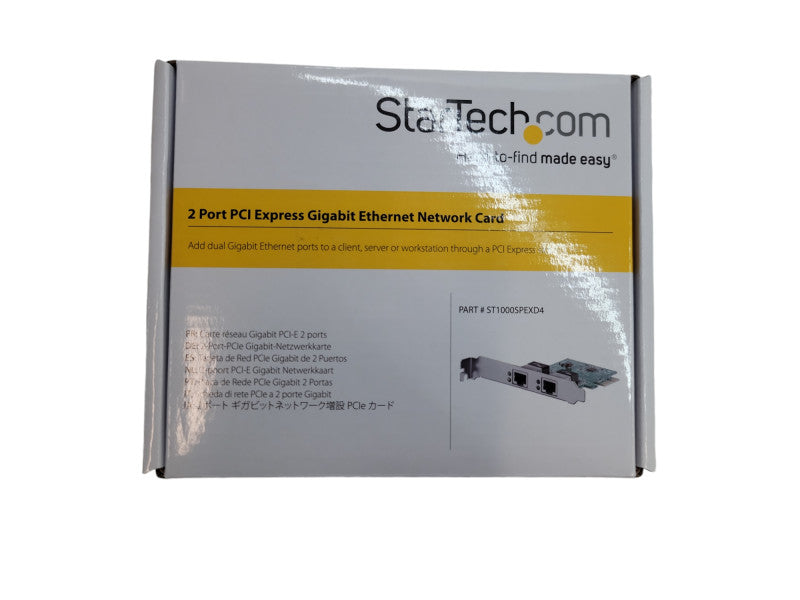 StarTech 2-Port PCI Express Gigabit Ethernet Networking Card Q%