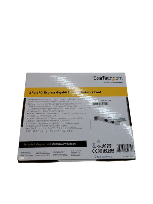 StarTech 2-Port PCI Express Gigabit Ethernet Networking Card Q%