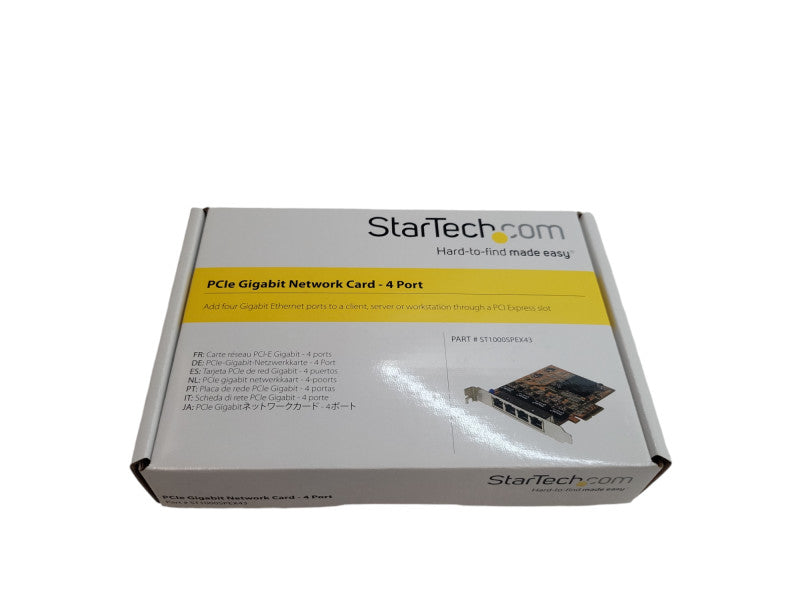 StarTech 4-Port PCI Express Gigabit Ethernet Networking Card Q%