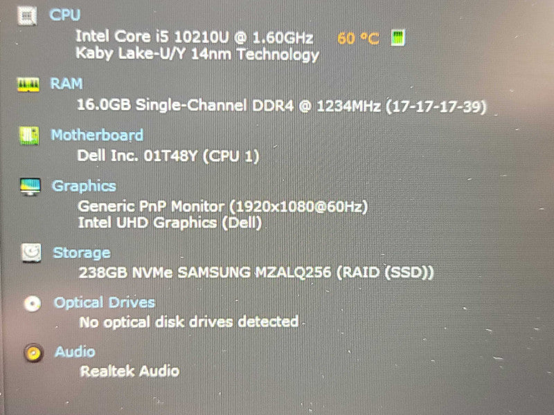Dell Latitude 3510| i5-10210U| 16GB DDR4| 256GB SSD BIOS LOCK  β Lap200