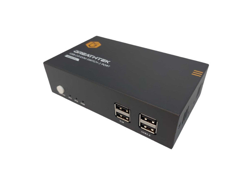 GREATHTEK KVM Switch HDMI Dual Monitor Extended Display 2 Port USB 2.0 Hub =
