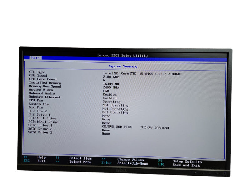 Lenovo ThinkCentre M720t i5 - 8400 CPU @ 2.80GHz 16GB DDR4 Ram  θ