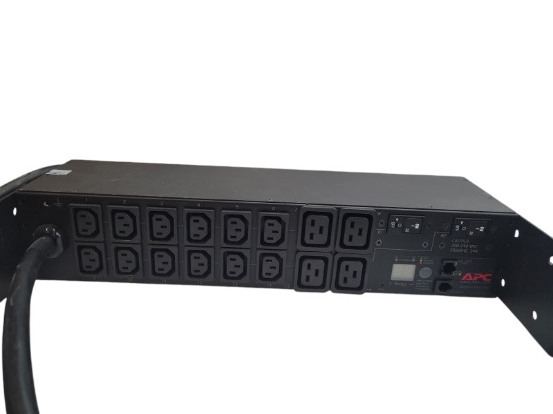 APC AP7811B 2U Rackmount Metered 30A 208V 16-Outlet PDU %