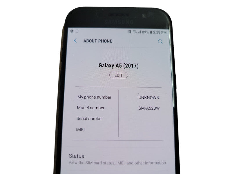 Samsung Galaxy A5 2017 - 32GB - Black (