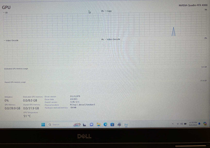 Dell Precision 7740 XEON E-2286M RTX 4000 8GB GPU 64GB RAM 512GB SSD READ!  Lap200